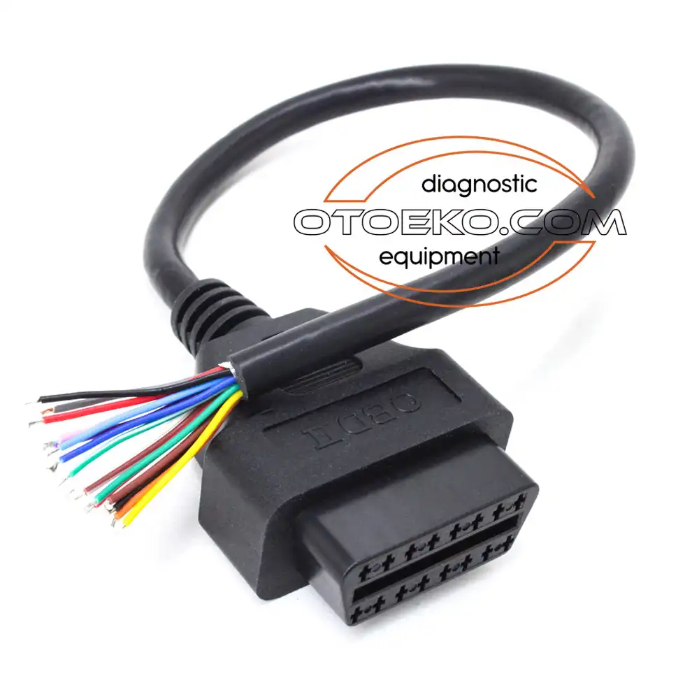 Obd2 16 Pin Ucu Açık Dişi OBD2 Extension Cable / 30 CM - 9